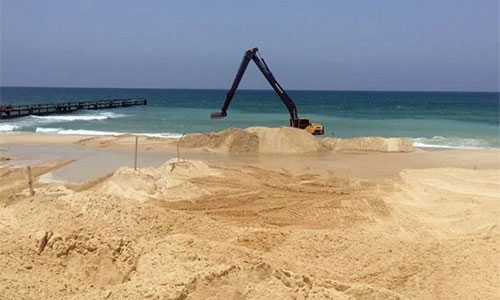 construcción de una barrera submarina en Gaza La ocupación israelí cierra el cerco en torno a Gaza